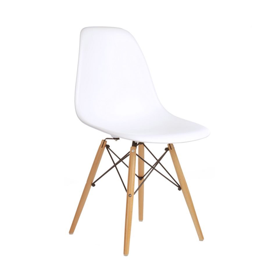GHẾ EAMES ORTYX-S433 ( MẶT NHỰA CHÂN GỖ )