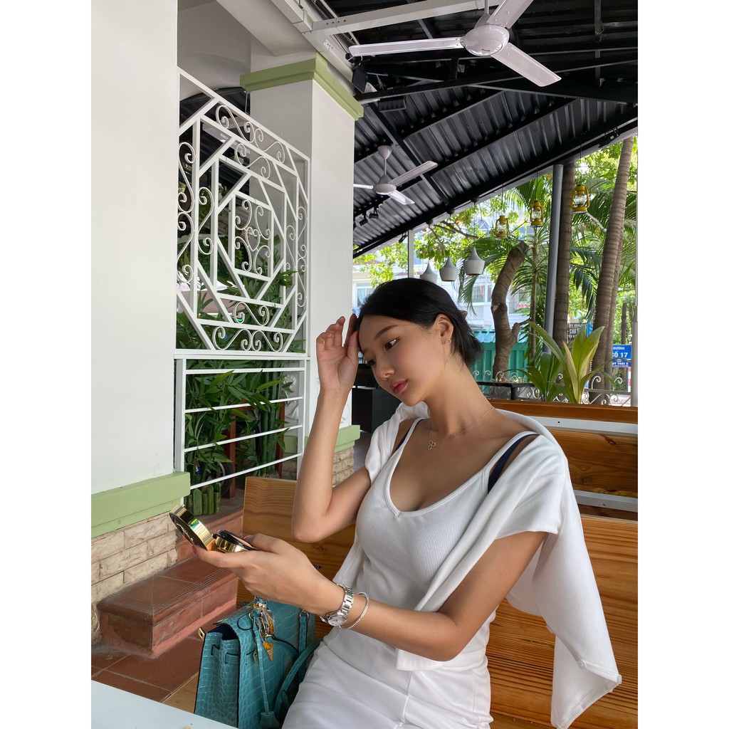 Ribbed set- bộ đôi Cardigan và áo dây (Laciel official) | BigBuy360 - bigbuy360.vn