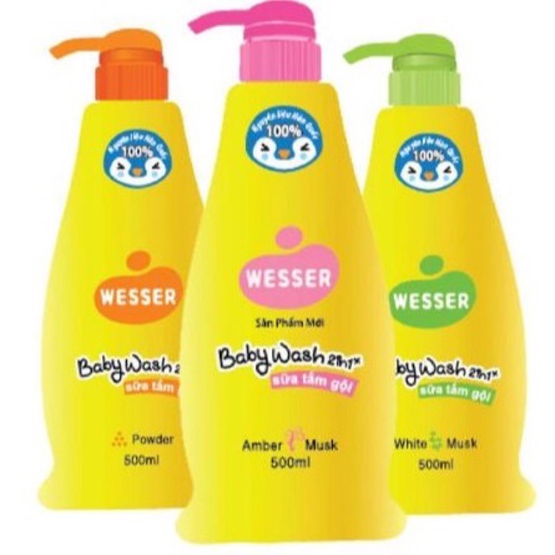 Tắm gội wesser 500ml [CHÍNH HÃNG]
