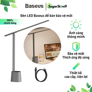 Đèn LED Để Bàn - Đèn Học Sinh Baseus Bảo Vệ Mắt Với Ánh Sáng Thông Minh Thích Ứng Độ Sáng Đa Dạng Có Thể Gấp Gọn