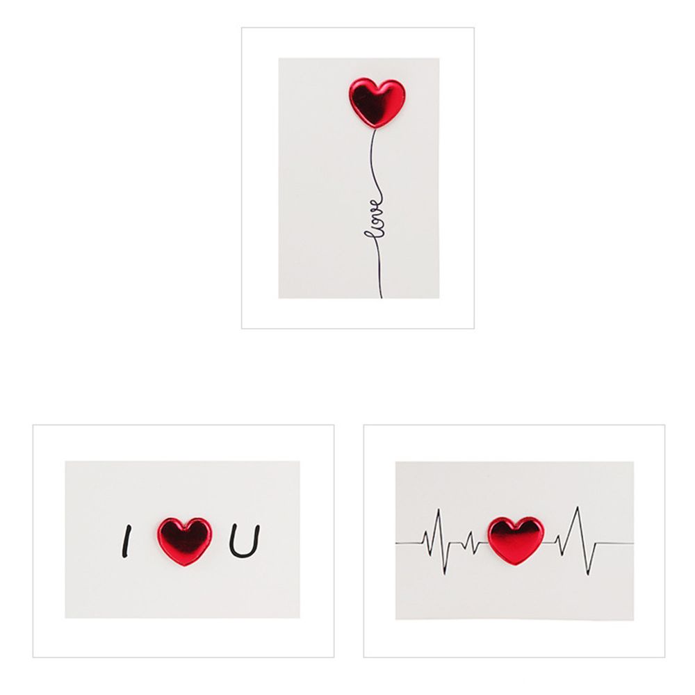 Thiệp Mời Họa Tiết Trái Tim 3D Độc Đáo Dùng Làm Quà Tặng