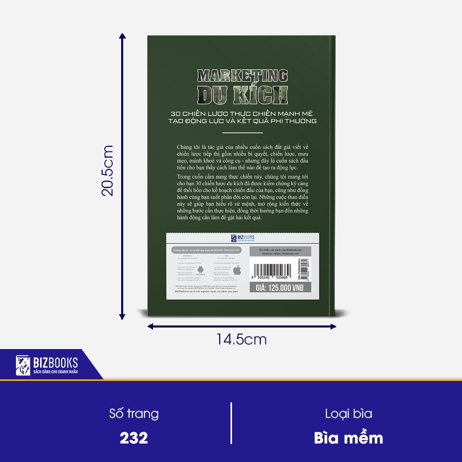 BIZBOOKS - Sách Marketing du kích - 30 chiến lược thực chiến mạnh mẽ tạo động lực và kết quả phi thường