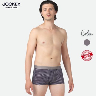 Quần Lót Nam Jockey Dáng Trunk Boxer Họa Tiết Thun Lạnh Xám In Kháng Khuẩn Cao Cấp - J1163