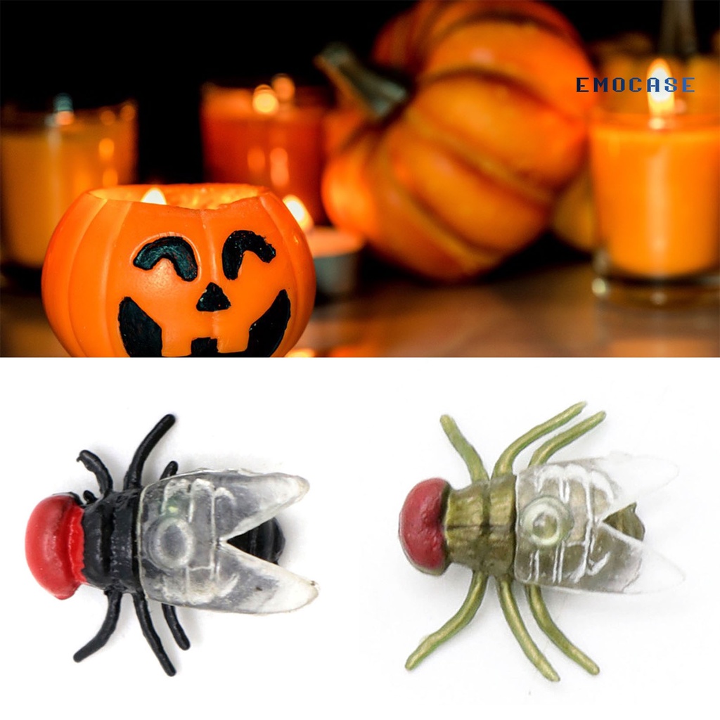 Bộ 20 Mô Hình Con Ruồi Mini Chống Bay Độc Đáo Trang Trí Tiệc Halloween