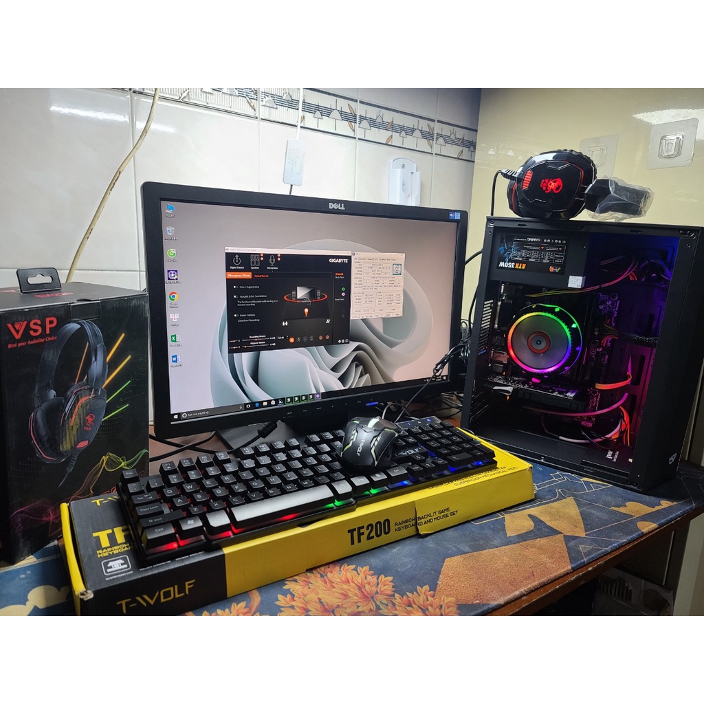 TRỌN BỘ PC GAMING + MÀN HÌNH 22IN  - tặng phím chuột Led và tai nghe 5.11