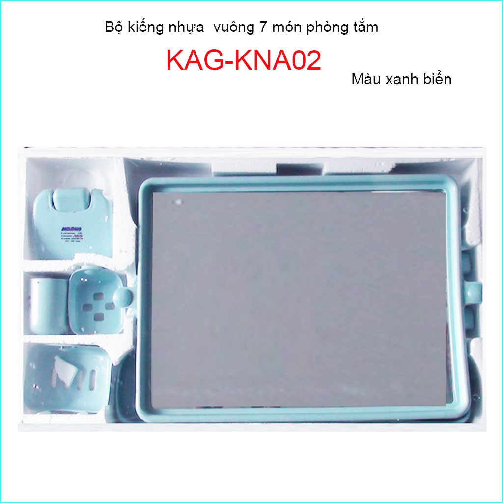 Kiếng nhựa 6 món, gương soi 6 món KAG-KNA02