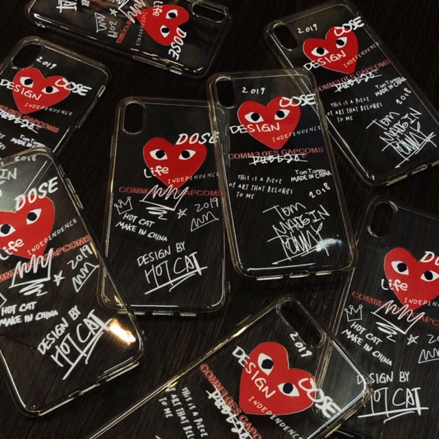 Case iphone silicon Tim play heart