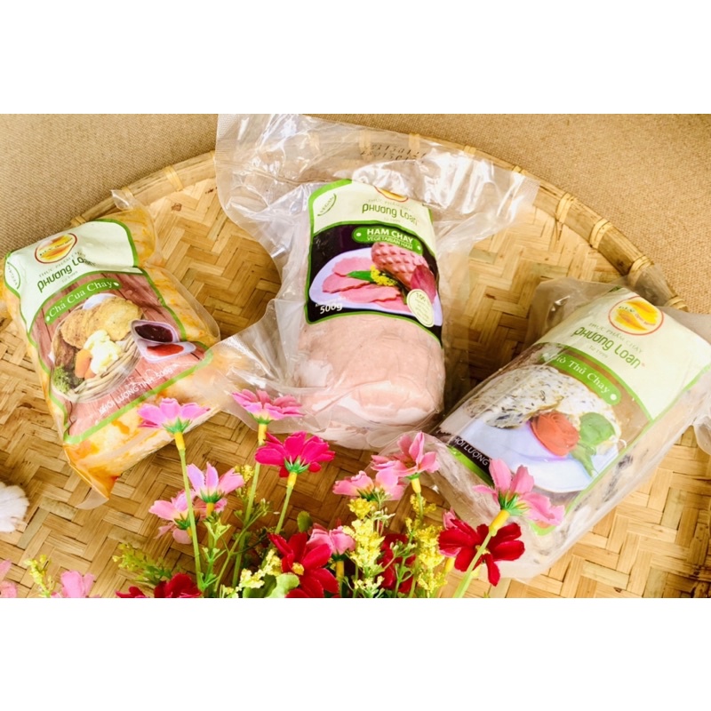 ☘COMBO ( 500g CHẢ CUA - 500g GIÒ THỦ - 500g HAM GÀ) CHAY PHƯƠNG LOAN