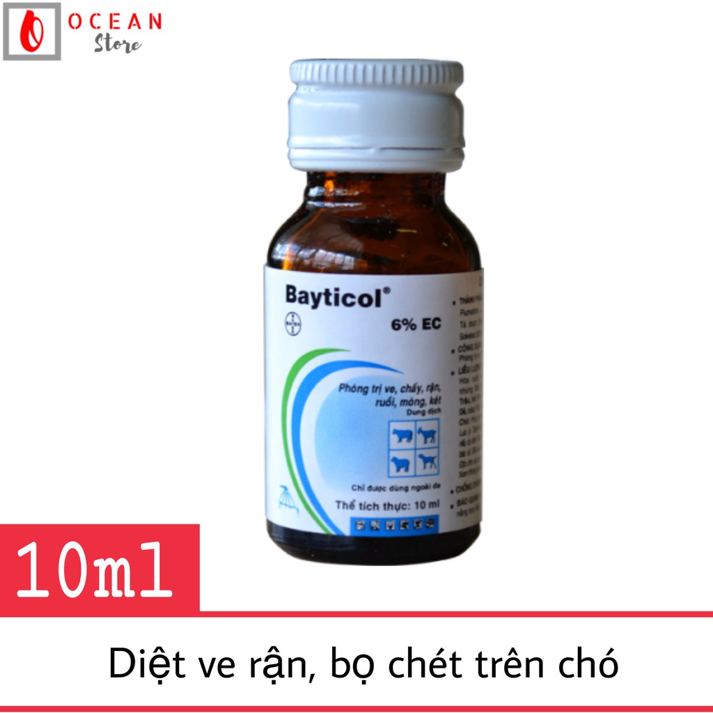 [Mã 155FMCGSALE giảm 7% - tối đa 100K đơn 500K] Thuốc pha tắm diệt ve, bọ chét trên chó Bayer Bayticol