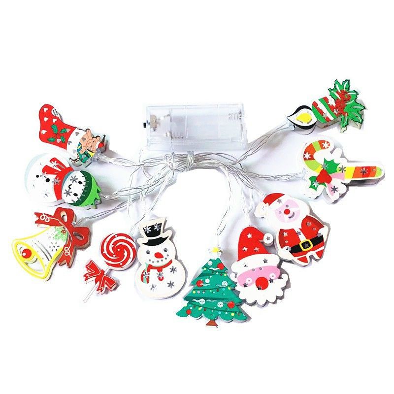 Đèn Led 10 I9H6 hình nón ông già Noel
