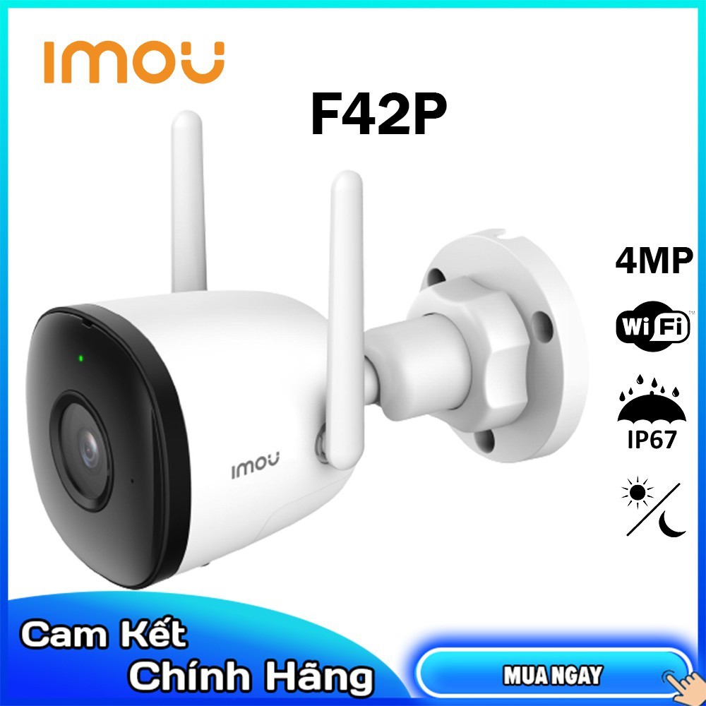 CAMERA IP WIFI Ngoài Trời IMOU F42P F42FP F42FEP 4MP, TỰ PHÁT WIFI, có mic, có màu ban đêm - HÀNG CHÍNH HÃNG DAHUA VN