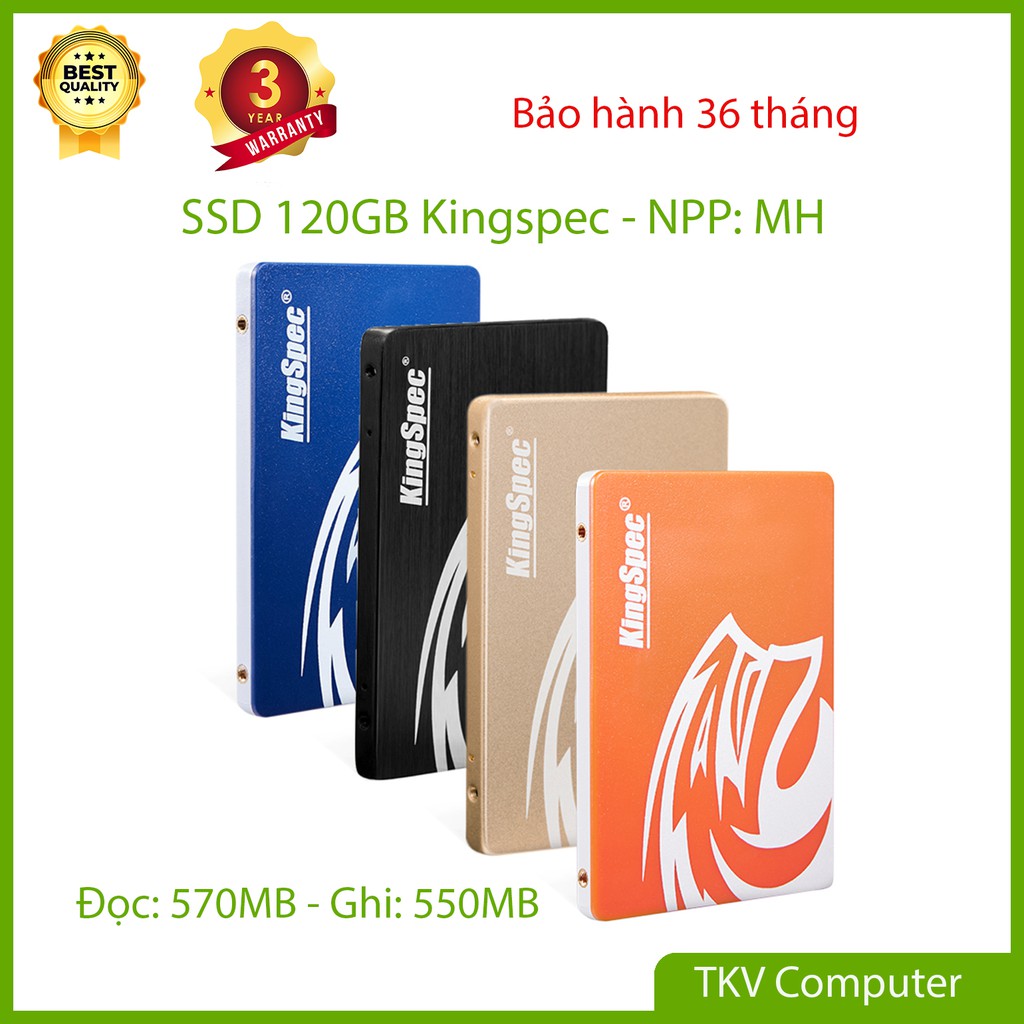 SSD Kingspec 120GB P4-120 2.5 Sata III- Bảo Hành 36 Tháng - NPP Mai Hoàng