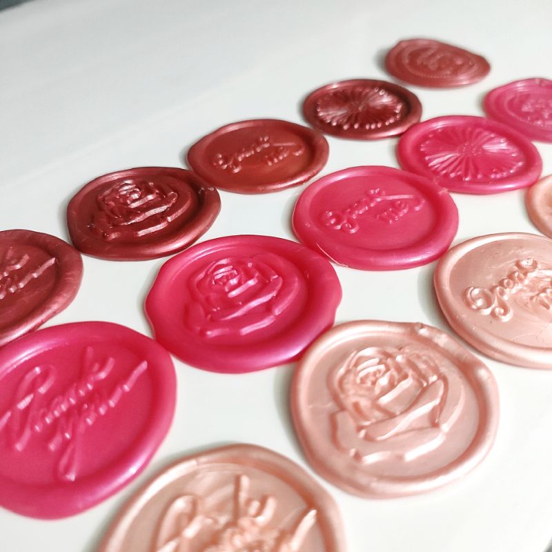 DẤU SÁP Wax Seal - ROSE Style (100% hàng thủ công) niêm phong bao thư, thiệp cưới , bao bì sản phẩm