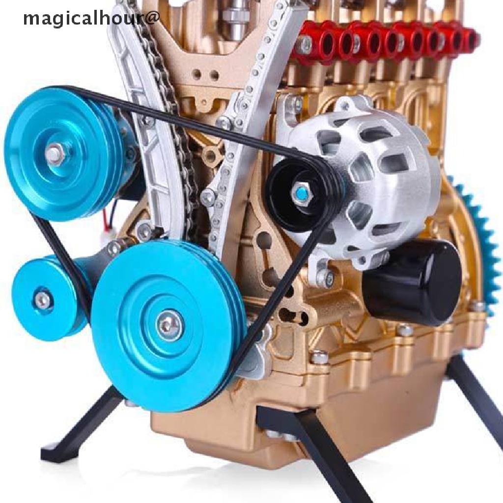 Magicalhour Mini Inline Four-Cylinder Engine Model Kit Toys For Adult Resin Ornaments new