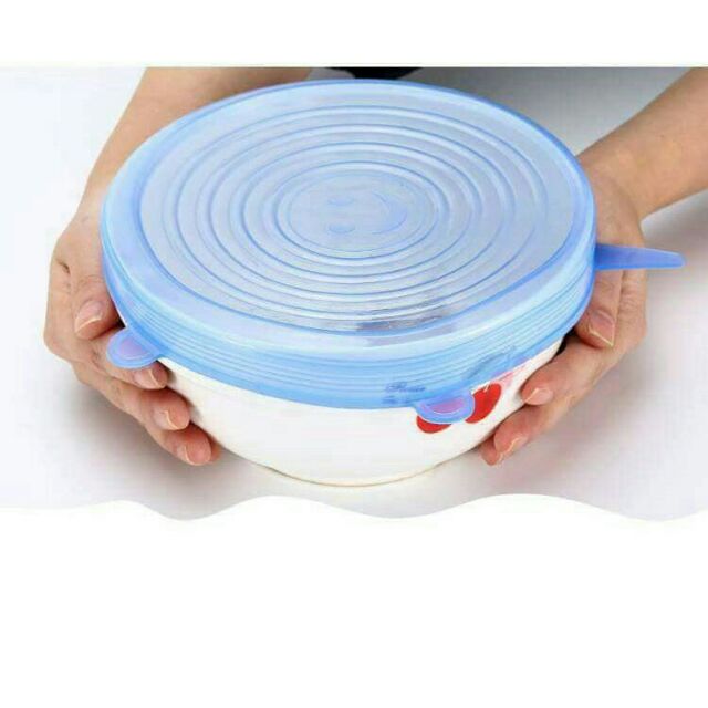 Bộ 6 nắp đậy bảo quản silicone