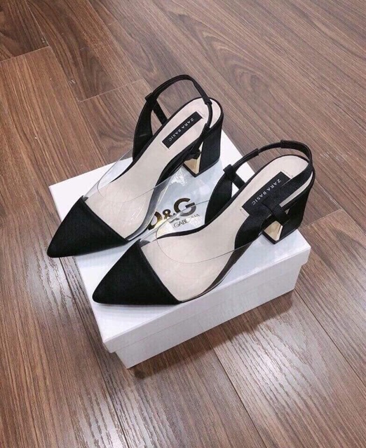 - Giày mũi nhọn Zara basic về hàg sẵn sll ạ. Đi êm và ôm chân lắm. Gót cao 5p trụ to dễ đi. Sz 35-38