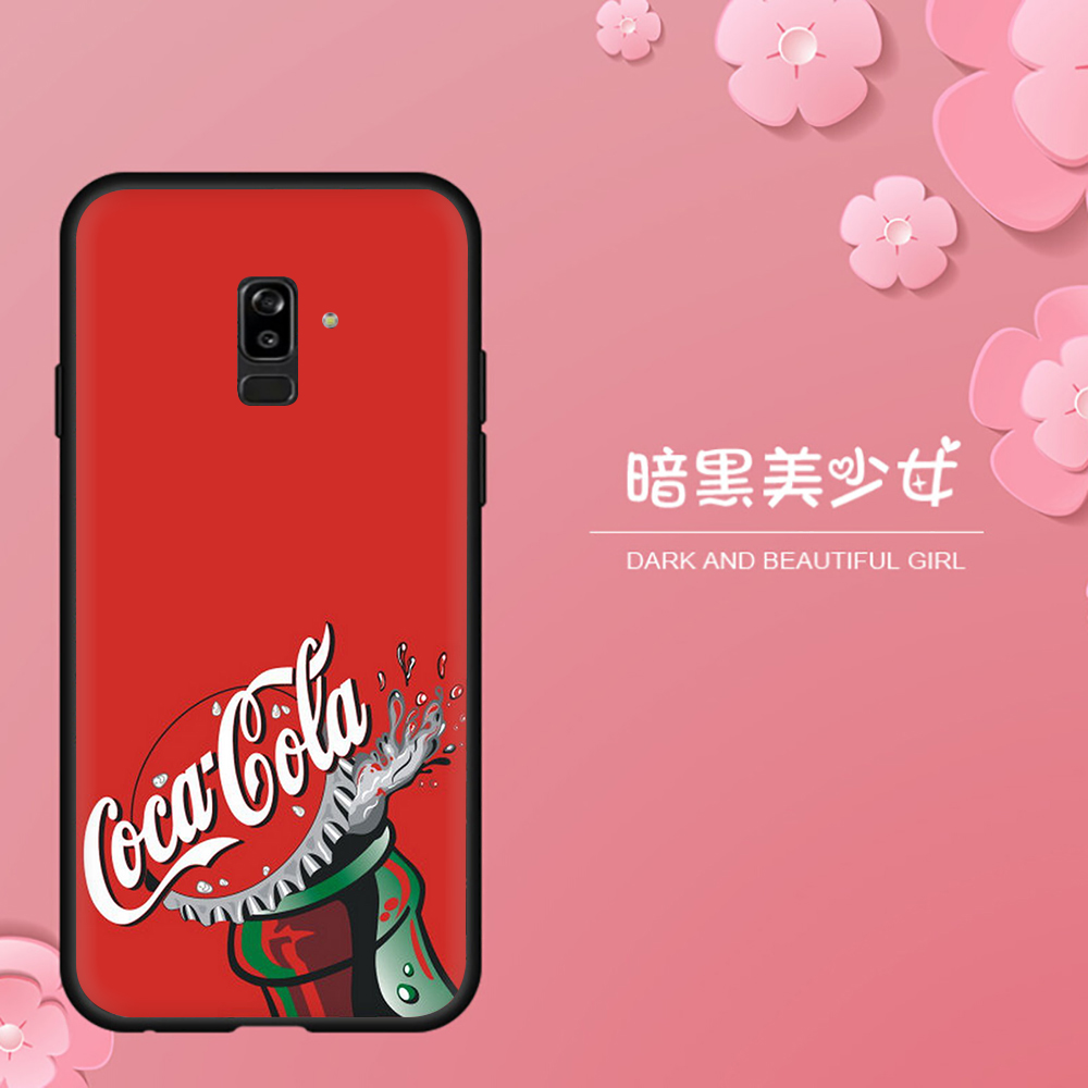 Coca Cola Ốp Điện Thoại Mềm Chống Rơi Họa Tiết Coca Cola Cho Samsung J6 2018 J4 Core / J4 2018 / J4 Plus