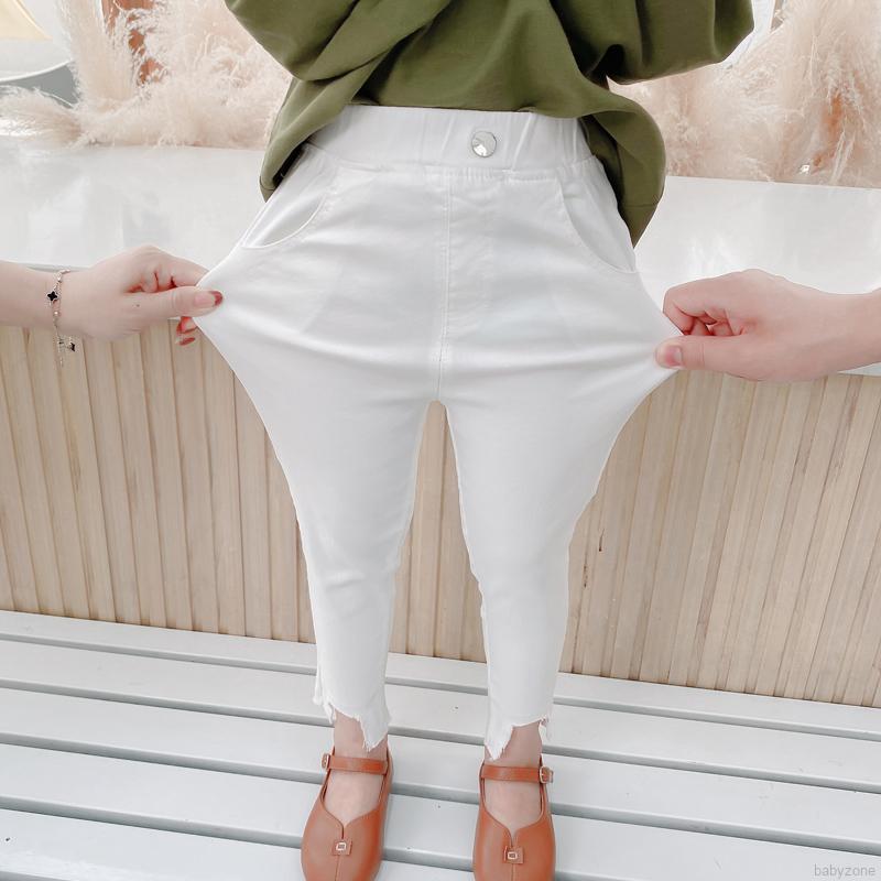 Quần Dài Dáng Ôm Co Giãn Thời Trang Mùa Thu Cho Bé Gái