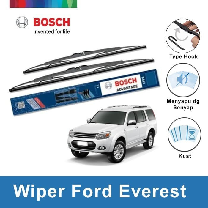 Bosch Cặp Cần Gạt Nước Cho Kính Chắn Gió Xe Hơi Ford Everest Advantage 18