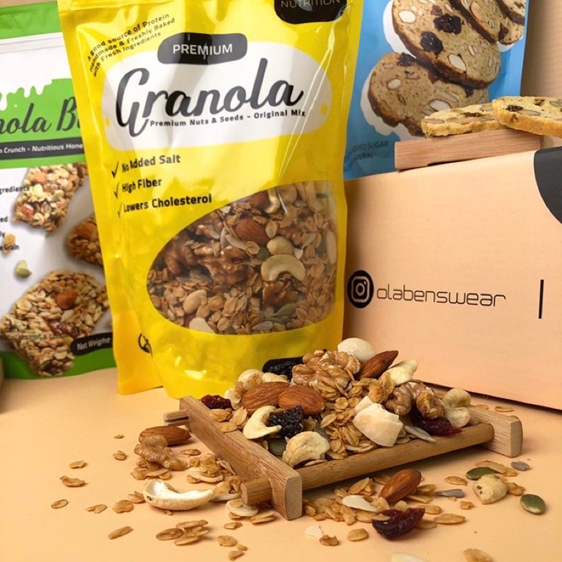 Combo 01 Olaben Granola giảm cân 500gr và 01 Granola Bars ăn kiêng