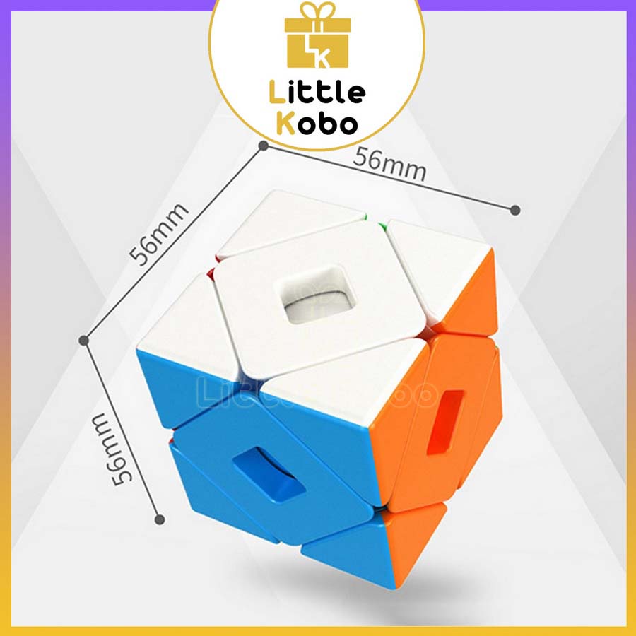 Rubik Biến Thể Moyu MeiLong Double Skewb Stickerless MFJS Rubic Skewb Cube Đồ Chơi Trí Tuệ