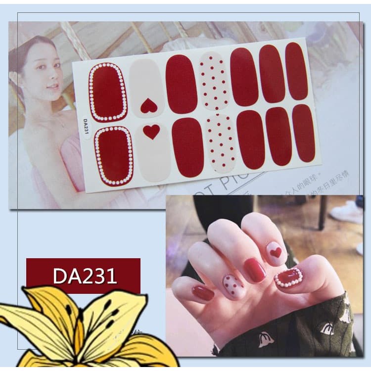 Nails decal dán móng tay chống nước siêu xinh ( nhiều mẫu )