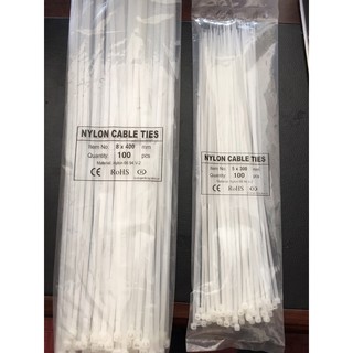 Dây Rút Nhựa Màu Trắng 1 Bịch 70 Sợi Đủ Size 10cm, 15cm, 20cm, 25cm, 30cm