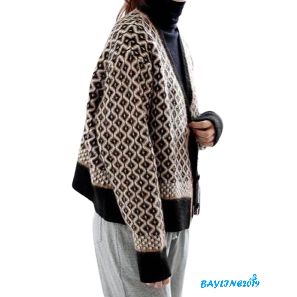 Áo Khoác Cardigan Nữ Dài Tay Cổ Chữ V Thời Trang Hàn