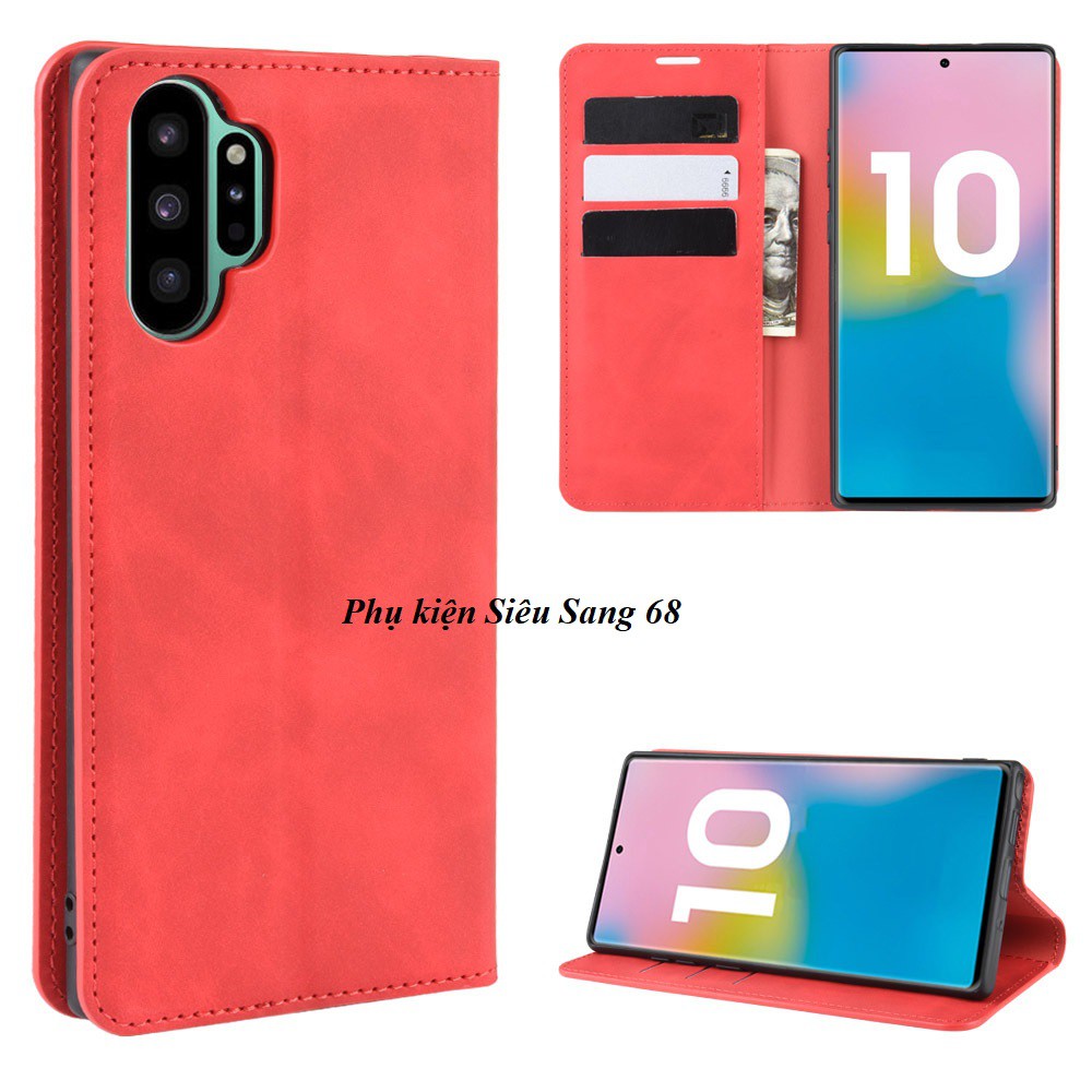 Bao da PU Gấp 2 mặt phù hợp với dòng ĐT Samsung Note 10/ Note 10 plus