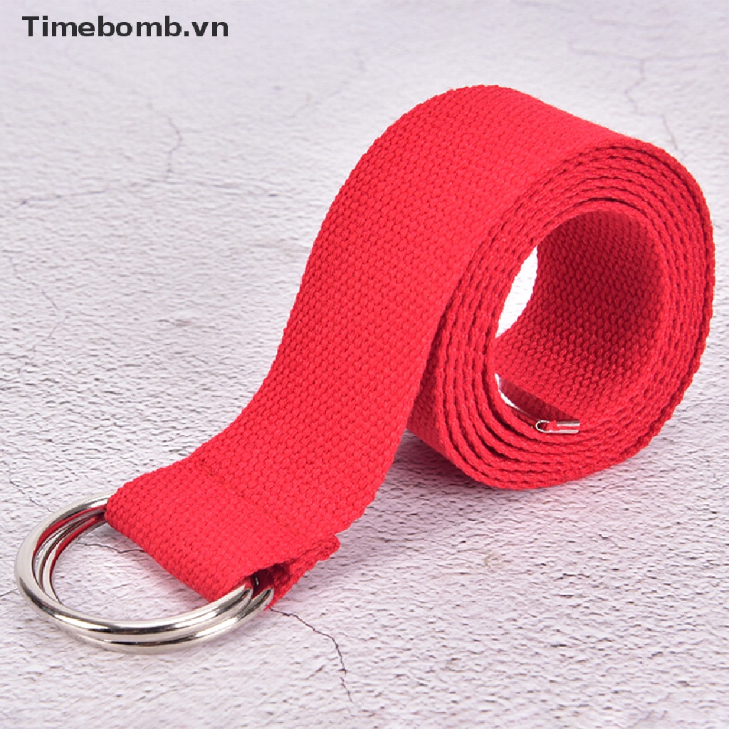 Thắt lưng nylon khóa chữ D đôi thời trang cho nam và nữ tùy chọn màu sắc