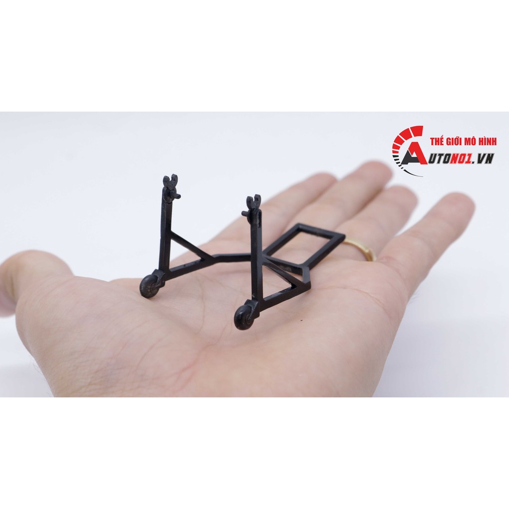 Phụ kiện ben nâng bánh sau - kẹp bánh sau - 1 gắp màu đen - stand cho mô tô 1:12 Autono1