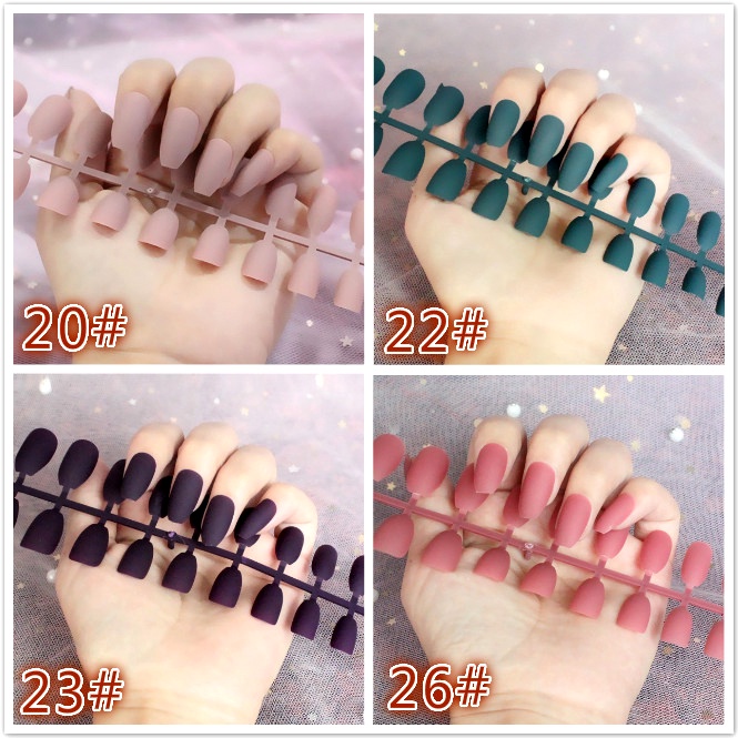 [Hàng mới về] Bộ 24 Móng Tay Giả Thời Trang Phong Cách Châu Âu Cho Nữ