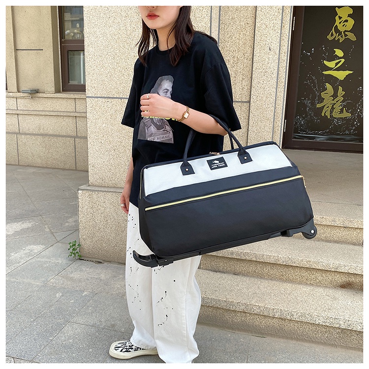 Túi kéo du lịch, valy kéo kiểm xách tay vải sợi oxford chống thấm