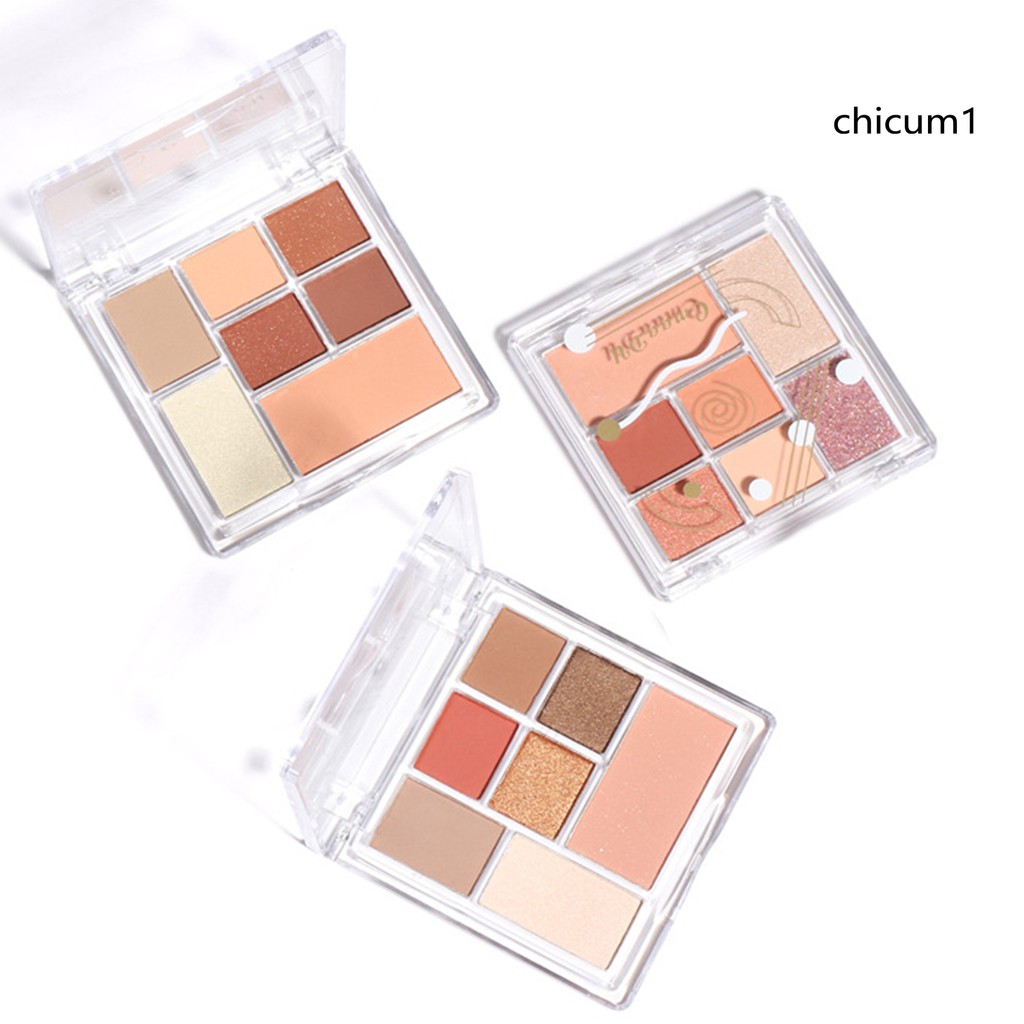 (Hàng Mới Về) Bảng Phấn Mắt 7 Màu Ánh Ngọc Trai Nhung Mịn Không Thấm Nước | BigBuy360 - bigbuy360.vn