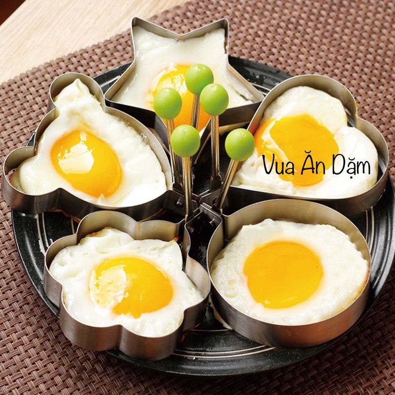 Khuôn Tạo Hình Chiên Trứng Bằng Inox Siêu Xinh cho bé