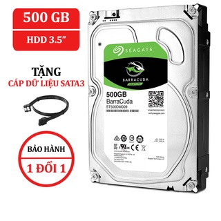Ổ cứng máy tính hdd seagate barracuda 500gb - bảo hành 1 đổi 1