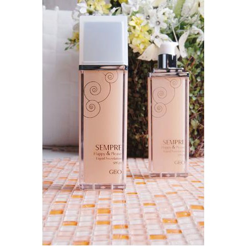 KEM NỀN TRANG ĐIỂM GEO SEMPRE HAPPY & PLEASE LIQUID FOUNDATION