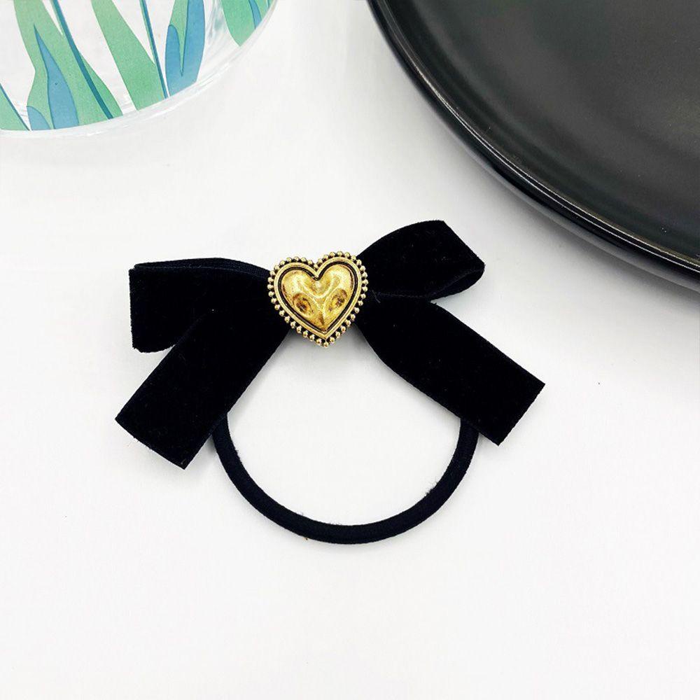 Kẹp Tóc Nơ Bằng Nhung Màu Trơn Thời Trang Thu Đông Cho Nữ