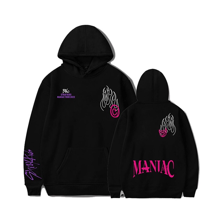 Áo Hoodie KPOP StrayKids MANIAC North America Thời Trang Mùa Hè Hàn Quốc 2022