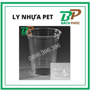 Ly nhựa PET 500ml + nắp cầu (Lốc 50 cái) - Kho pha chế Đà Nẵng