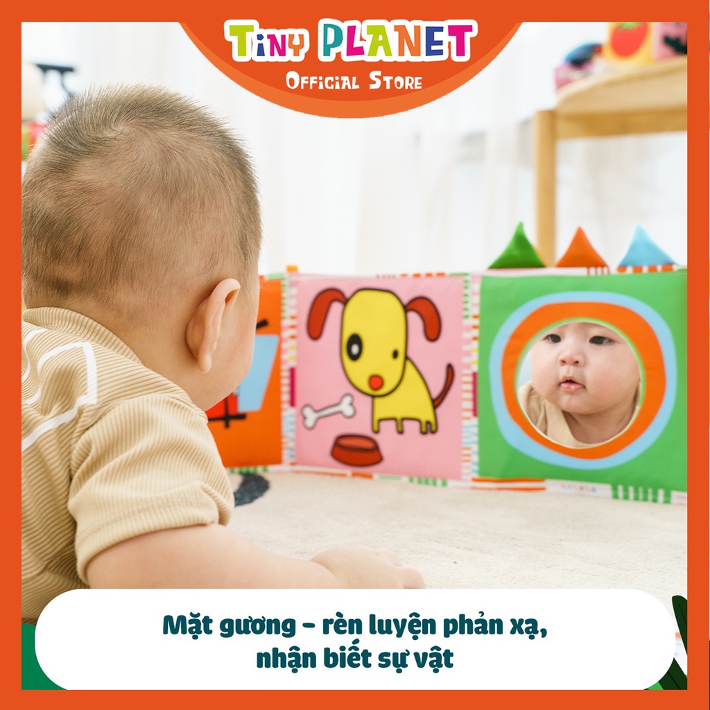Quây cũi vải đồ chơi kích thích thị giác cho bé Lalala Baby 3in1