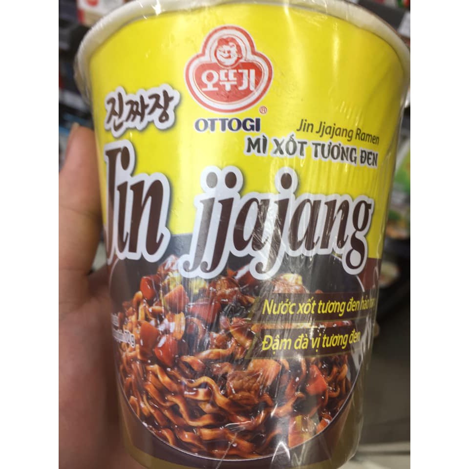 OTTOGI -  Mì ly ăn liền jin jajjang Mì xốt tương đen ottogi 70g