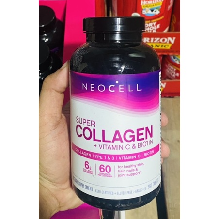 Viên Uống Super Collagen Neocell +C 6000 Mg type 1 - 3 Neocell 360 viên