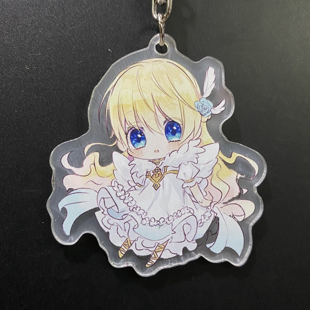 ( Mica trong acrylic ) Móc khóa MỘT NGÀY NỌ TÔI BỖNG TRỞ THÀNH CÔNG CHÚA manhua anime chibi