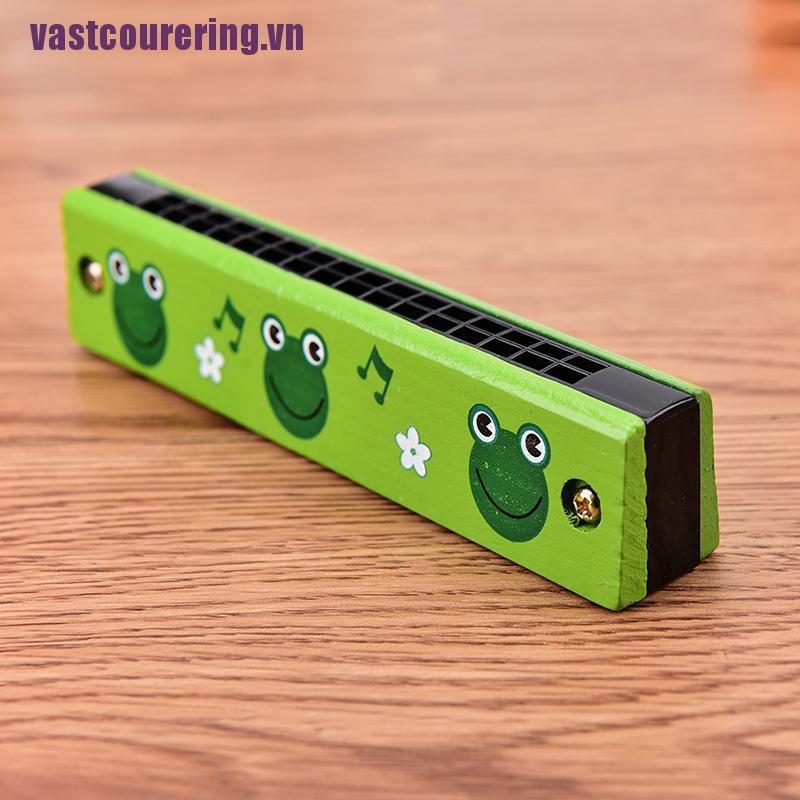 Kèn harmonica 16 lỗ bằng gỗ dễ thương cho bé