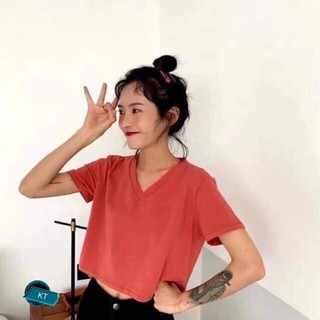 Áo croptop cổ tim