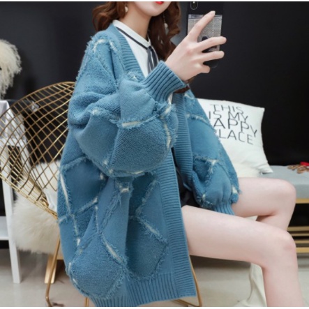 Áo khoác cardigan form rộng len dày dặn mềm mại chất đẹp 2021