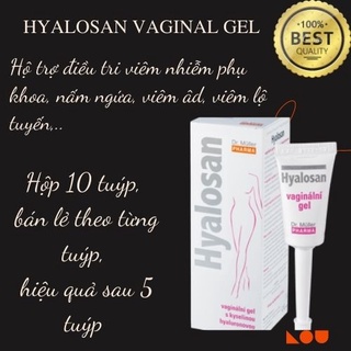 Gel phụ khoa Hyalosan bán theo tuýp lẻ 7,5ml