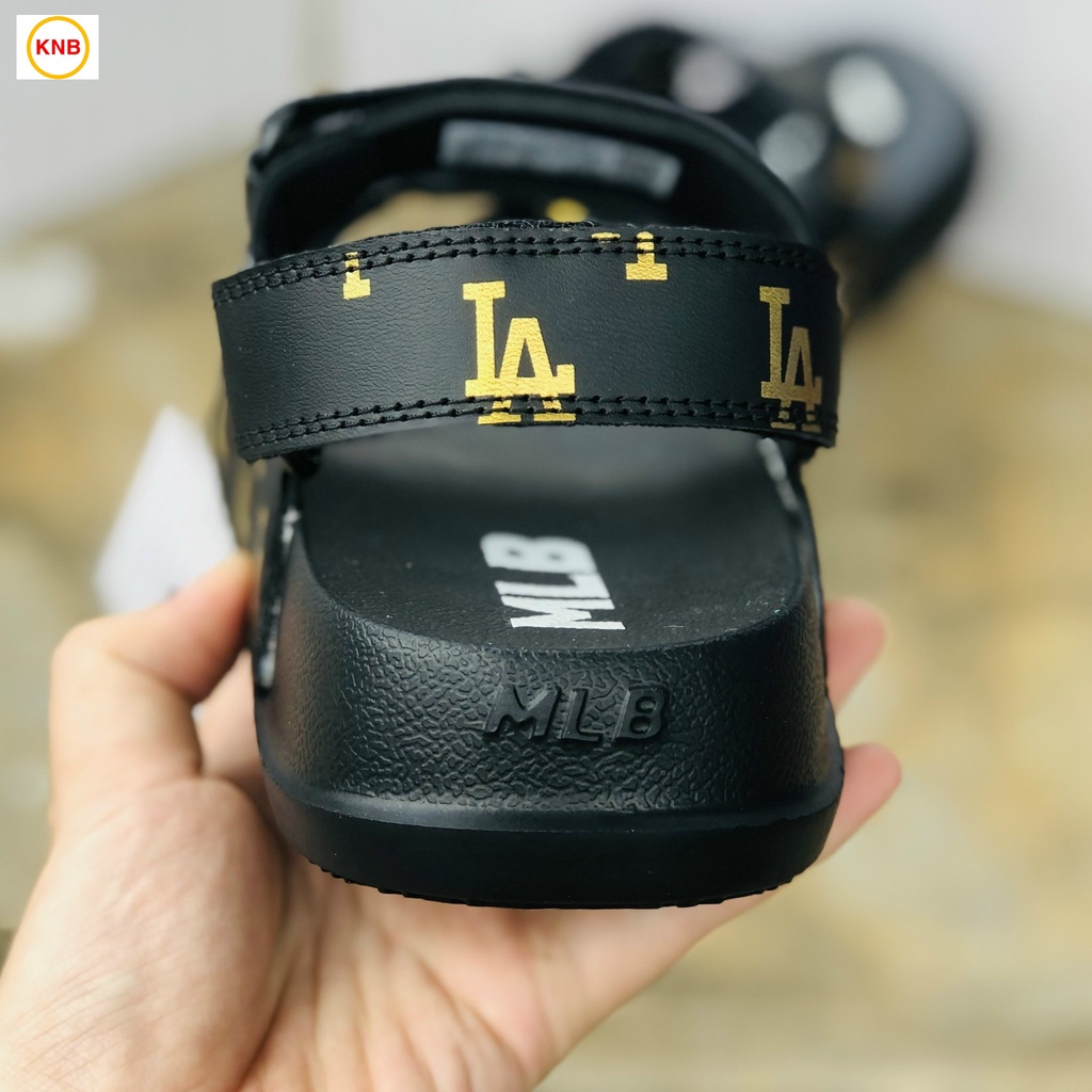 Giày Sandal -FREESHIP-Dép Sandal nam nữ thể thao 𝐌𝐋𝐁 full mẫu bền đẹp đế bằng siêu nhẹ học sinh,LA đen