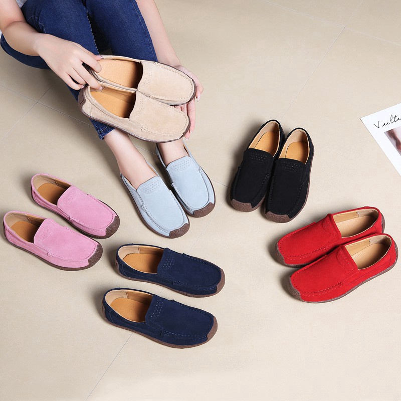 Giày da lộn phong cách năng động cho nữ size 35-42